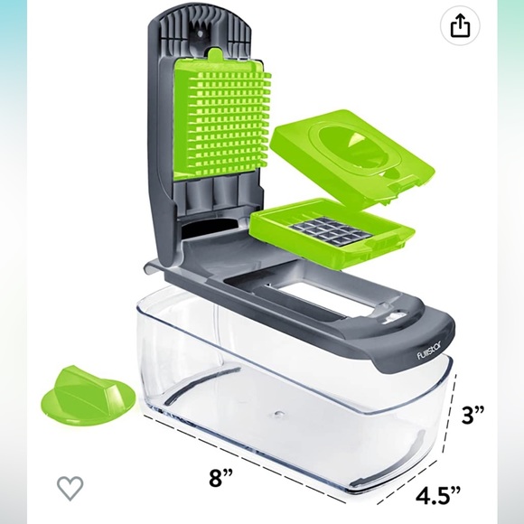 New Vegetable Chopper,Spiralizer Slicer Chopper with Container, Pro Food Chopper - Picture 10 of 16